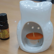 Klasická bílá aroma lampa - Vysoká sova