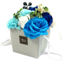 Mýdlové květy - Svatební modré
