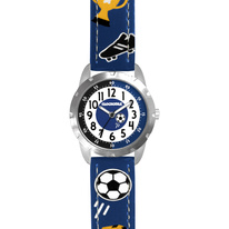 Svítící modré chlapecké hodinky FOTBAL