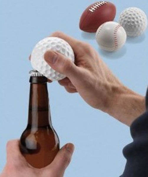 Akustický otvírák ve tvaru golfového míčku
