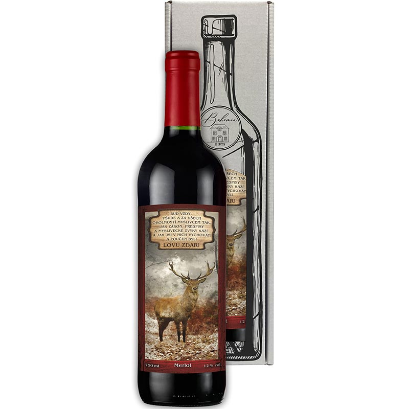 Myslivecké víno (Merlot 0,75 litru)