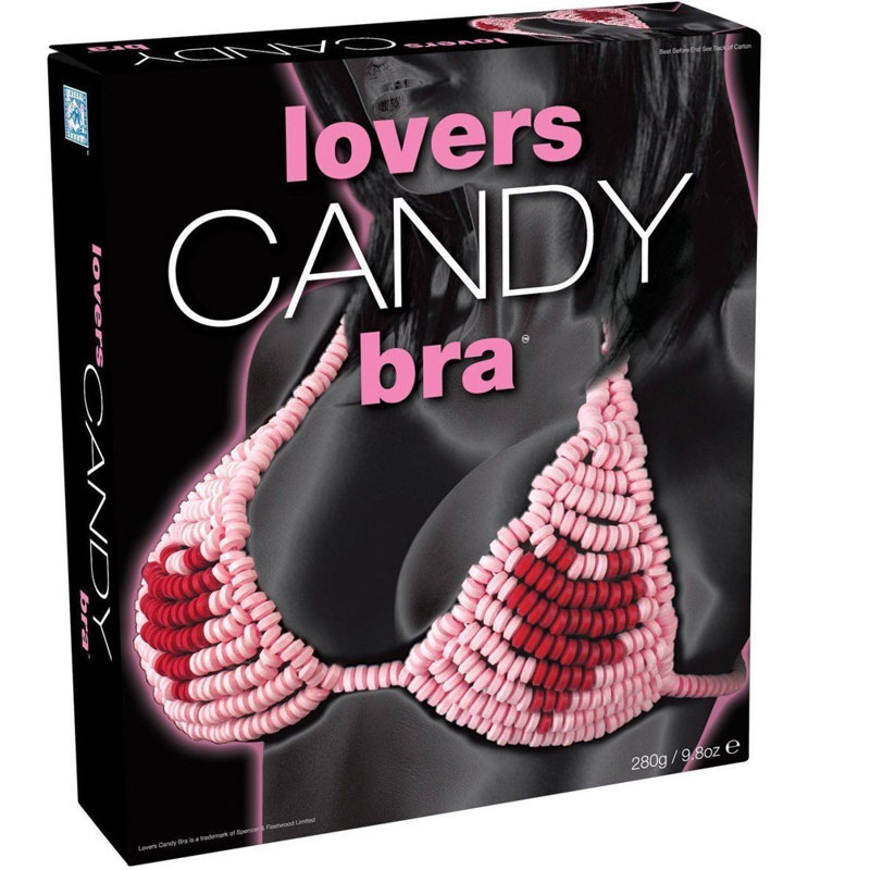 Bonbónová podprsenka - srdíčka