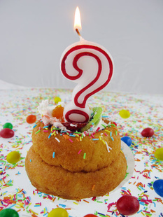 Svíčka narozeninová na dort - Otazník