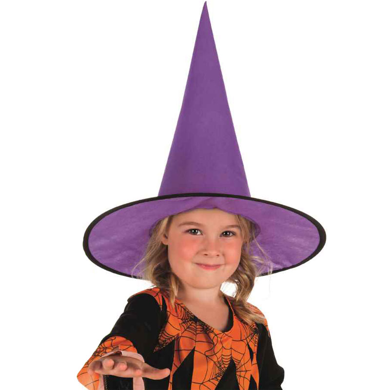 Dětský čarodějnický klobouk - fialový