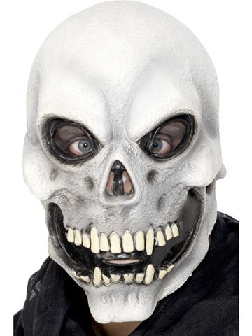 Strašidelná maska pro dospělé na hlavu - Lebka