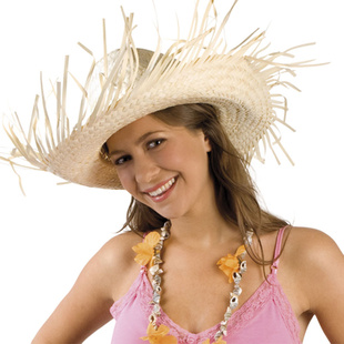 Slaměný klobouk - Slamák letní přírodní vzhled