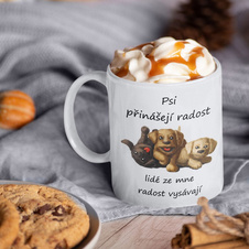Hrnek - Psi přinášejí radost