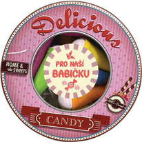 Bonbóny v plechové krabici 250 g – babička