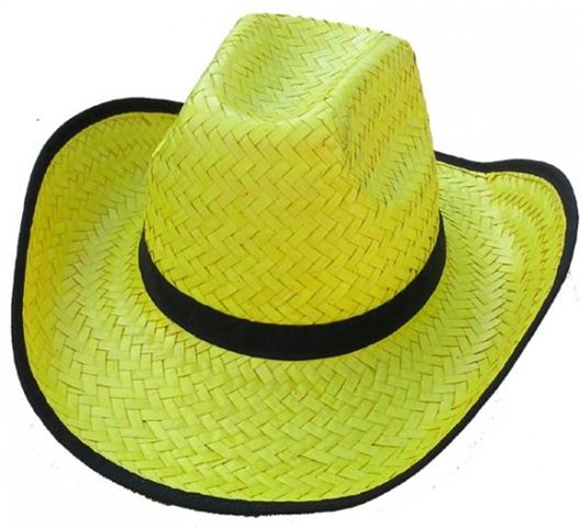 Slaměný klobouk - Žlutý slamák Safari