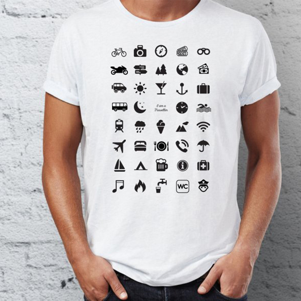 Tričko pro cestovatele s ikonami