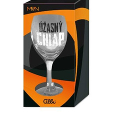 Sklenice víno - Úžasný chlap