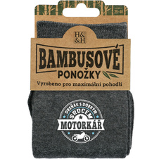 Bambusové ponožky - Motorkář