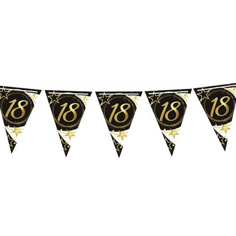 Girlanda s číslem 18 - trojúhelníky