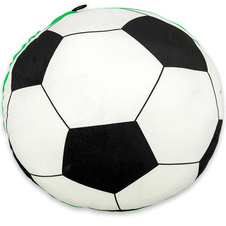 Fotbalový míč s ukrytou píšťalkou - polštářek průměr 30 cm