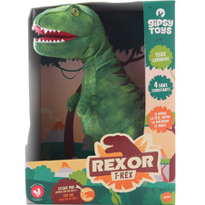 Plyšový dinosaurus T-Rex zvukový 38 cm zelený