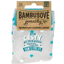 Bambusové ponožky - Na cesty - dámské