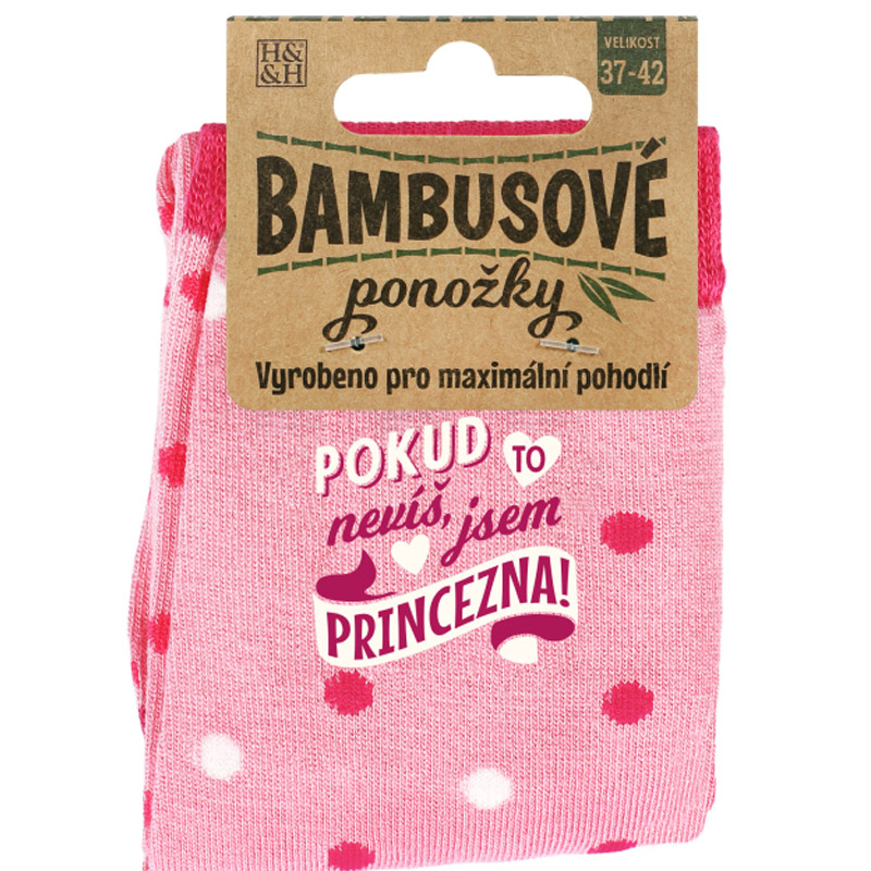 Bambusové ponožky - Princezna