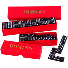 Domino společenská hra dřevo 55 ks