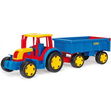 Traktor Gigant s vlečkou plast 102 cm Wader