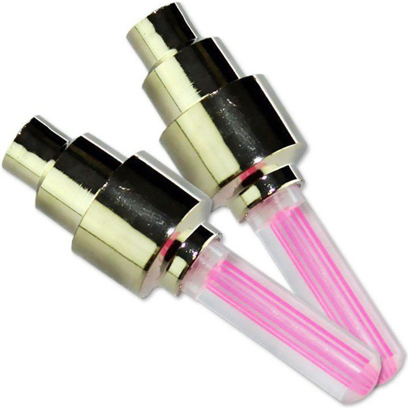 Svítící ventilky růžové - 2 ks 