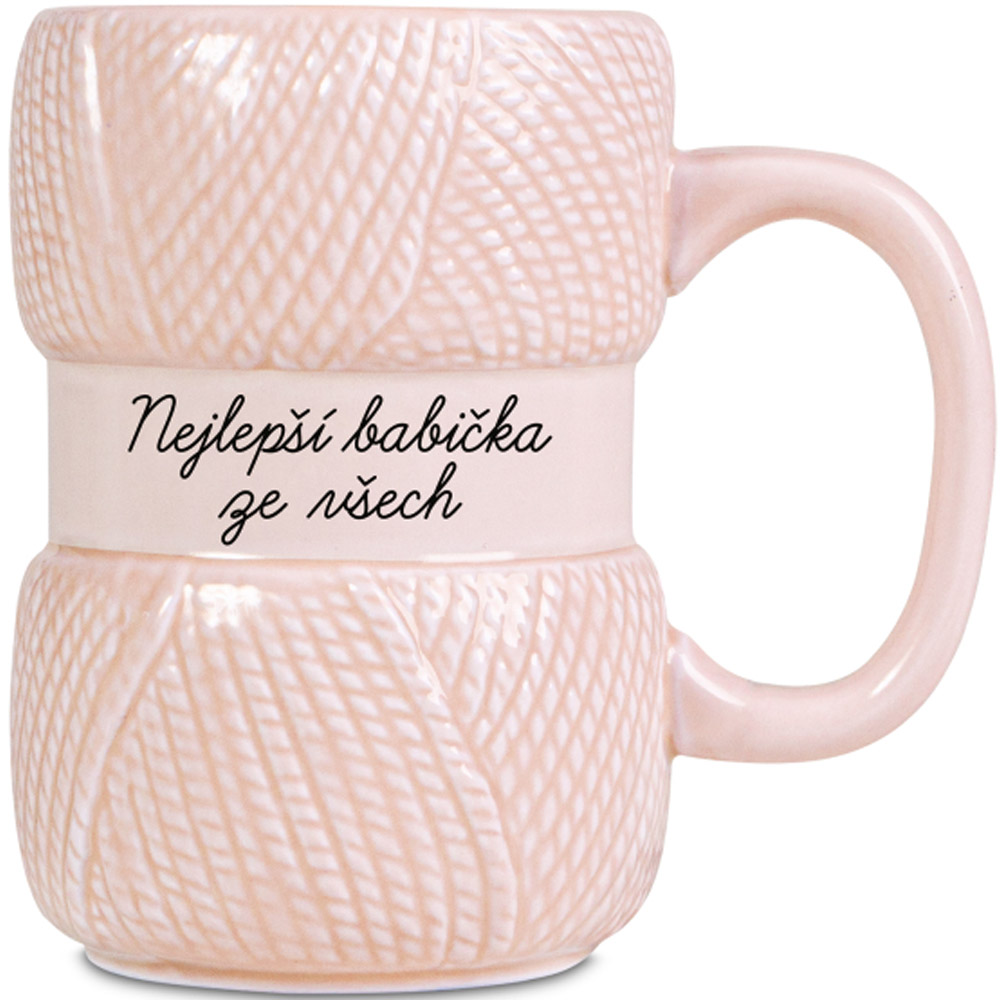 Pletený hrnek - Babička