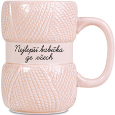 Pletený hrnek - Babička