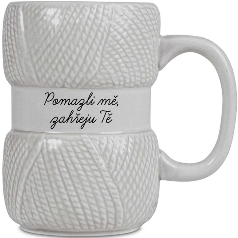 Pletený hrnek - Pomazli mě