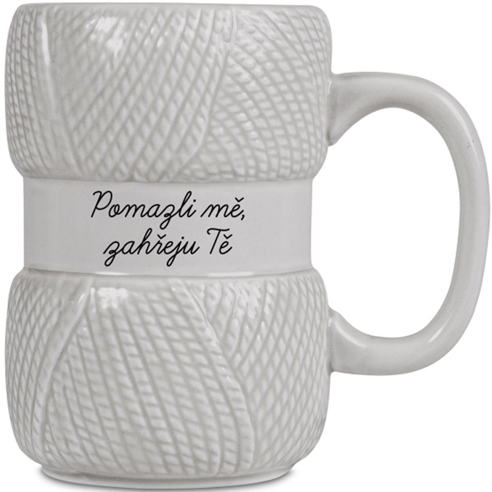 Pletený hrnek - Pomazli mě