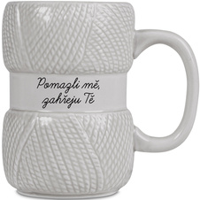 Pletený hrnek - Pomazli mě