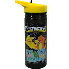 Plastová láhev na pití s pítkem Pokémon