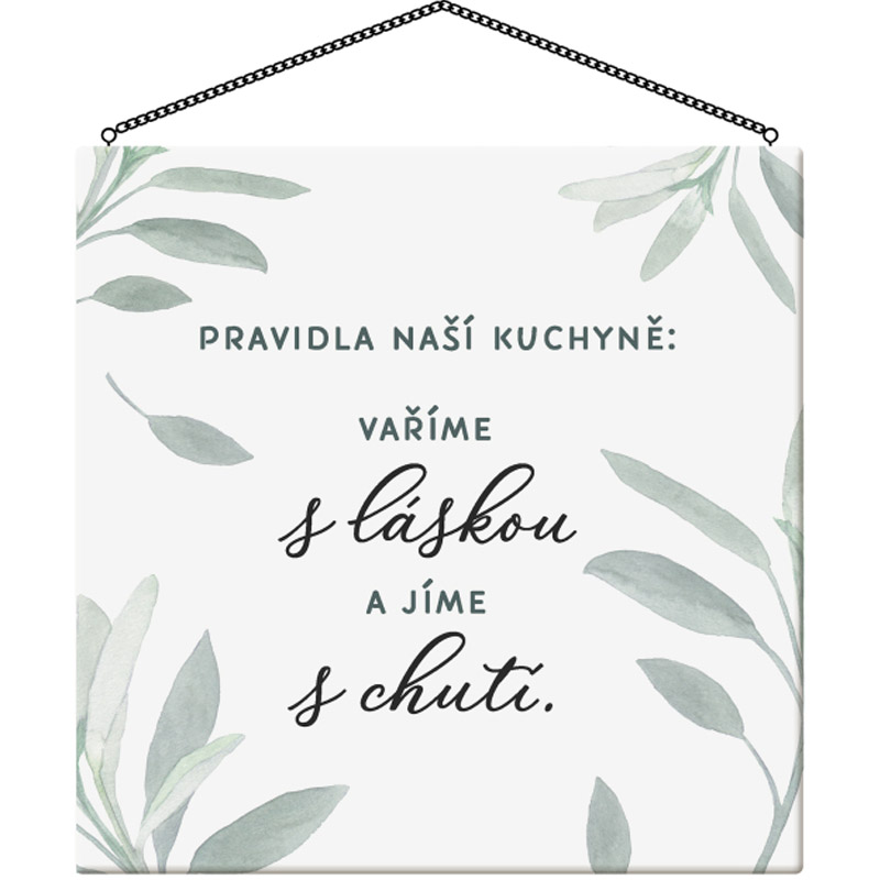 Cedulka - Pravidla naší kuchyně