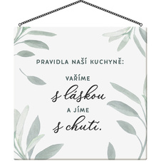 Cedulka - Pravidla naší kuchyně