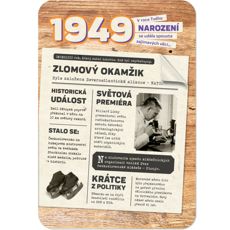 Retro přání - Narozeniny 1949