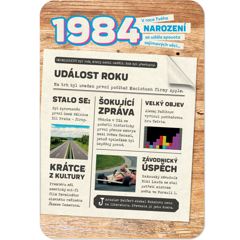 Retro přání - Narozeniny 1984