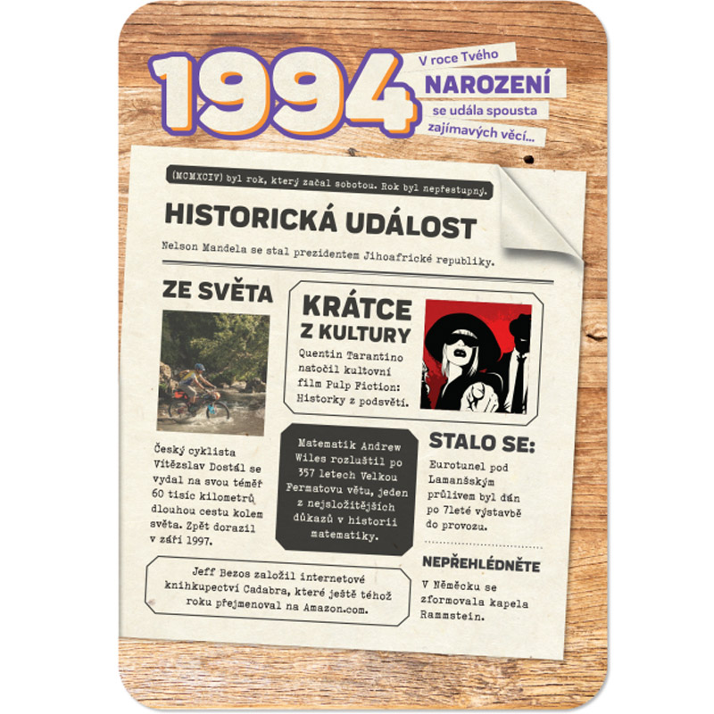 Retro přání - Narozeniny 1994