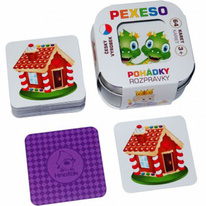 Pexeso Pohádky 64 karet v plechové krabičce