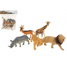 Zvířata safari plastová 11-15 cm 5 ks v sáčku