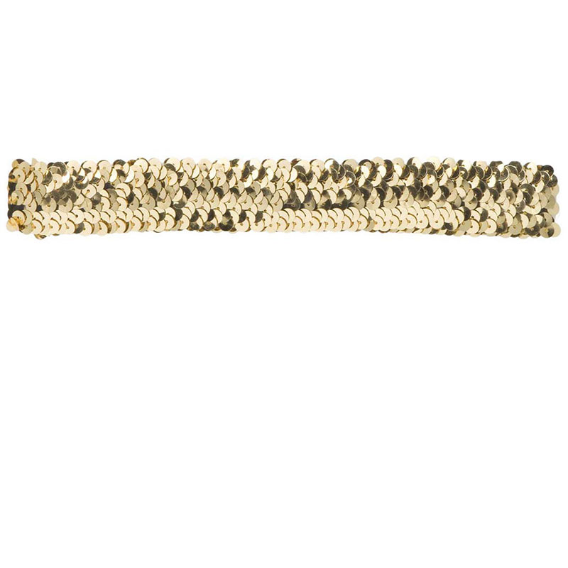 Flitrová čelenka - zlatá barva
