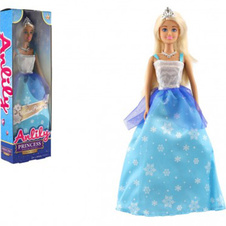 Panenka princezna Anlily plast 28 cm modrá