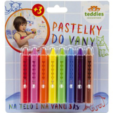 Pastelky do vany 8 ks na kartě