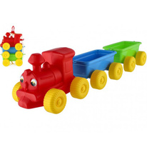 Plastový vlak se dvěma vagóny