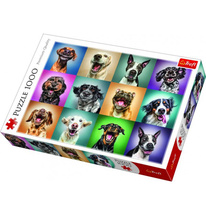 Puzzle Legrační psí portréty 1000 dílků