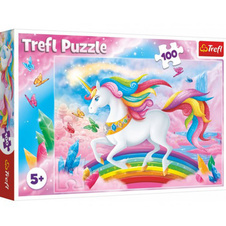 Puzzle - V křišťálovém světě jednorožce 100 dílků