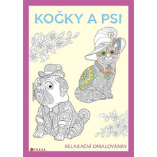 Psi a kočky - relaxační omalovánky