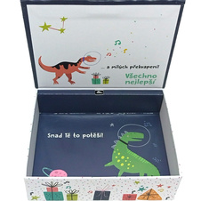 Hrací krabička k narozeninám - Dinosauři