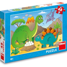 Dětské puzzle 48 dílků - Dinosauři