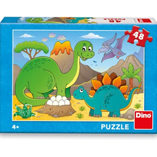 Dětské puzzle 48 dílků - Dinosauři