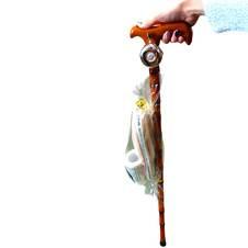 Hůl pro důchodce - zvonek, papuče, držák na flašku, toaleťák vtipy