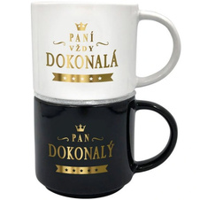 Hrnečky pro pár Paní dokonalá a Pan dokonalý