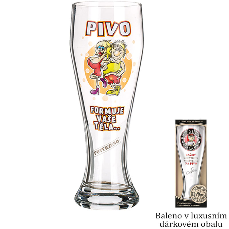 Pivní sklenice - Pivo formuje naše těla